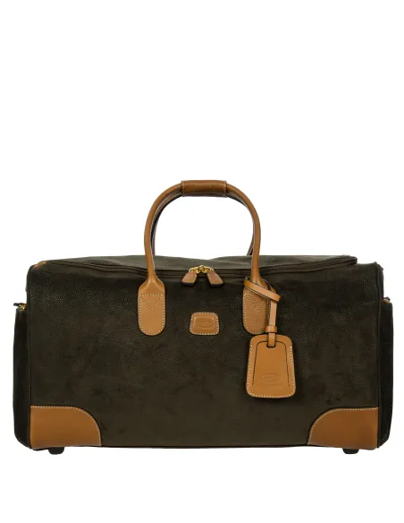 Borsone in tessuto e pelle Brics Life