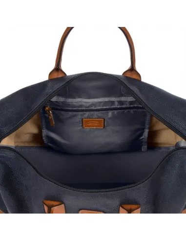 Brics Life fabric and leather duffle...