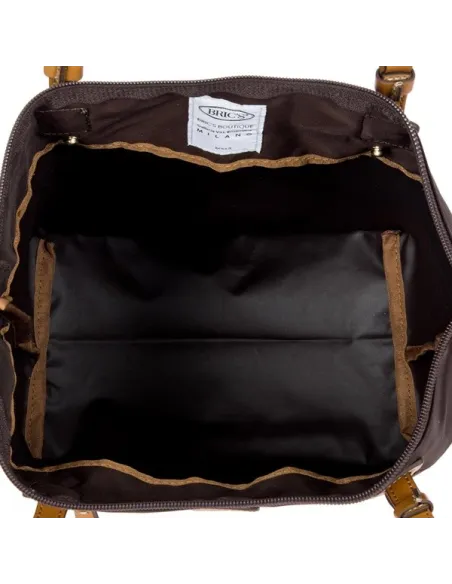 Brics Einkaufstasche aus Stoff und Leder