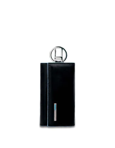 Piquadro Blue Square key holder with...