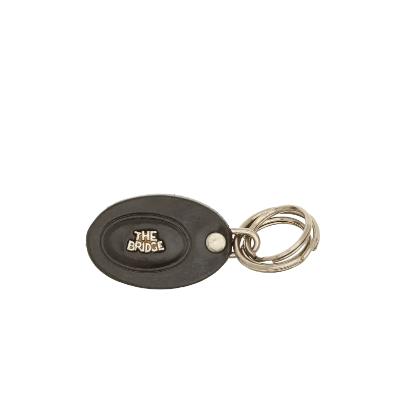 The Bridge Story leather and metal keyring