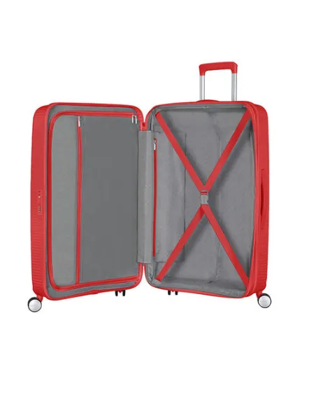 Erweiterbarer 77 cm Trolley mit 4 Rädern SoundBox