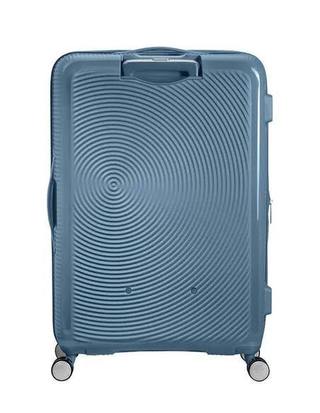 American Tourister Expandable Large Trolley Stone Blue