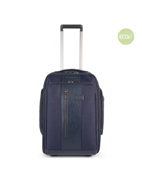 Trolley/Rucksack Brief2 aus regeneriertem Stoff und Leder