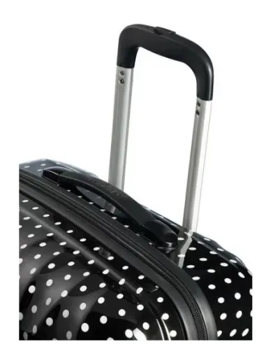 Hard-shell cabin trolley with 4...