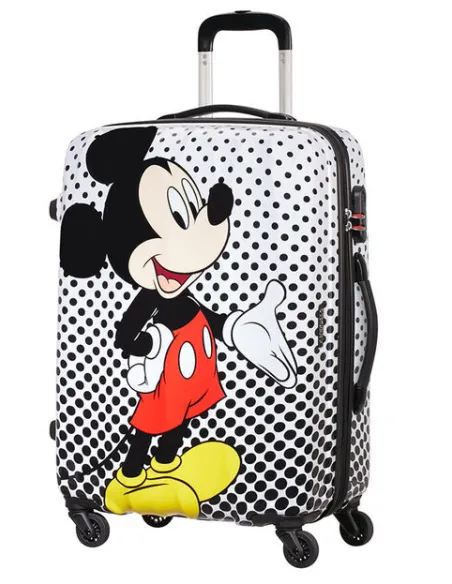 Mittelgroßer Trolley Mickey Mouse polka Dots