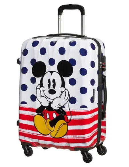 Medium-size Trolley Mickey Blue dots