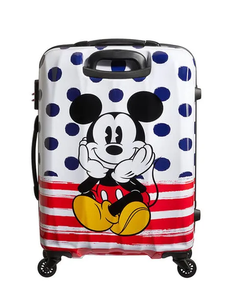 Medium-size Trolley Mickey Blue dots