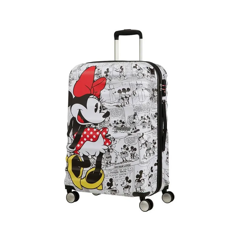 Mittelgroßer Trolley  Minnie comics white