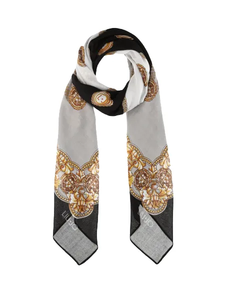 Printed fabric scarf