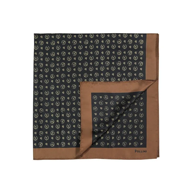 Foulard Pollini nero/marrone