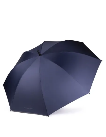 Piquadro Big size, windproof umbrella blue