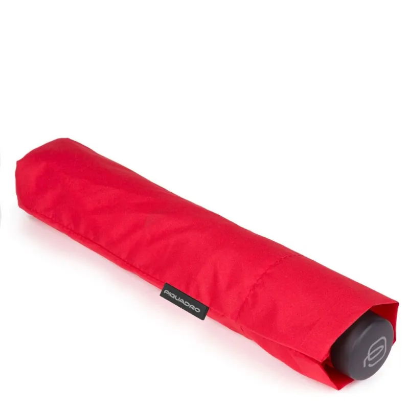 Windfester Regenschirm Piquadro rot