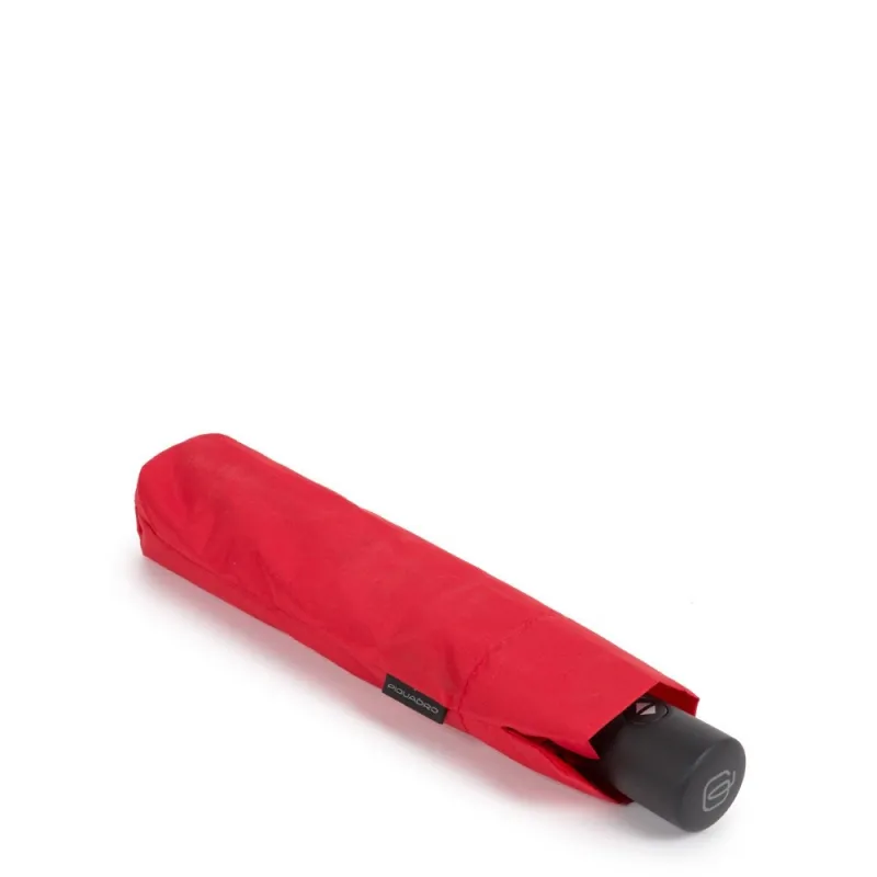 Piquadro automatic lightweight umbrella red