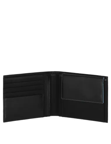 Piquadro PQ-RY Men's wallet in recycled with coin pocket black