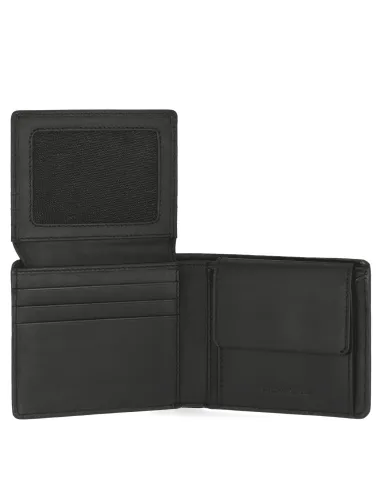 Portafoglio uomo con porta carte di credito e protezione anti frode RFID Martin nero