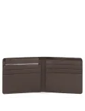 Men's wallet with removable document facility Martin dark brown
