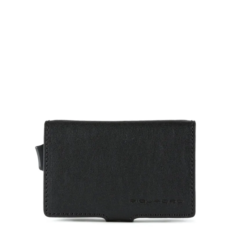 Compact Wallet für Scheine und Kreditkarten B3 Schwarz