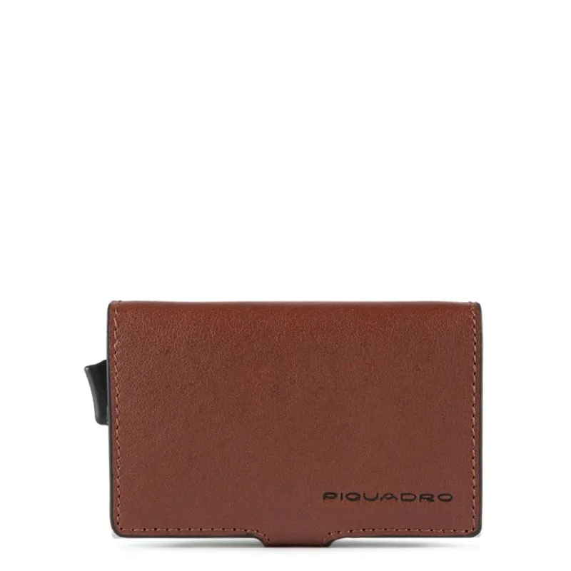 Compact Wallet für Scheine und Kreditkarten B3 braun