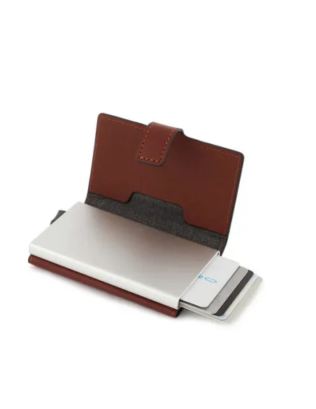 Compact Wallet für Scheine und Kreditkarten B3 braun