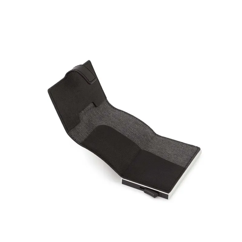 Porta carte di credito in metallo nero 2