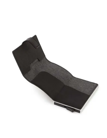 Compact Wallet für Scheine und Kreditkarten B3 Schwarz