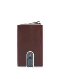 Compact wallet for credit cards B2 Special dark brown