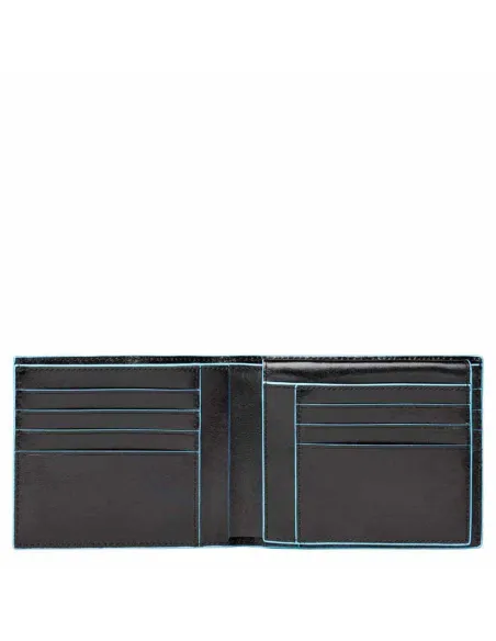 Piquadro B2 Men's wallet with coin case and document holder black