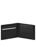 Piquadro Modus Men's wallet with coin case, credit card facility black
