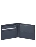 Piquadro Modus Men's wallet with coin case, credit card facility blue