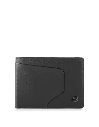 Mens wallet with coin pocket Akron black