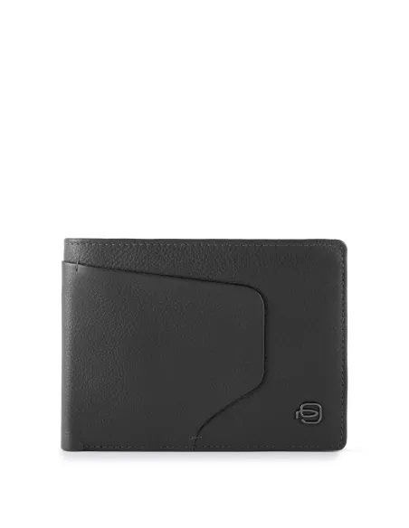 Mens wallet with coin pocket Akron black