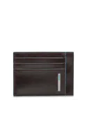 Piquadro slim credit card holder dark brown