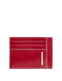 Piquadro slim credit card holder red