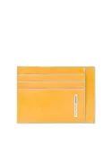 Piquadro Blue Square-Kreditkartenhalter, gelb