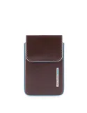 Credit card holder with easy pull-out dark brown