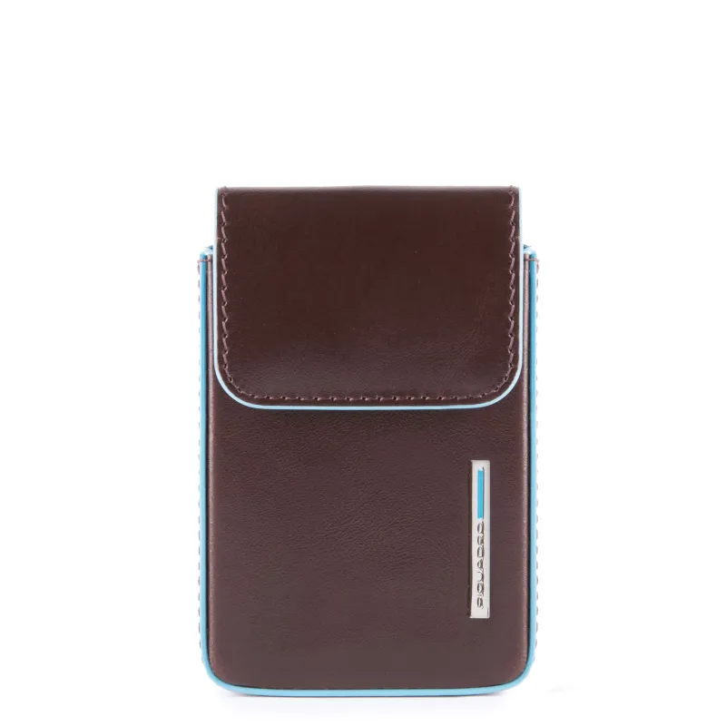 Credit card holder with easy pull-out dark brown
