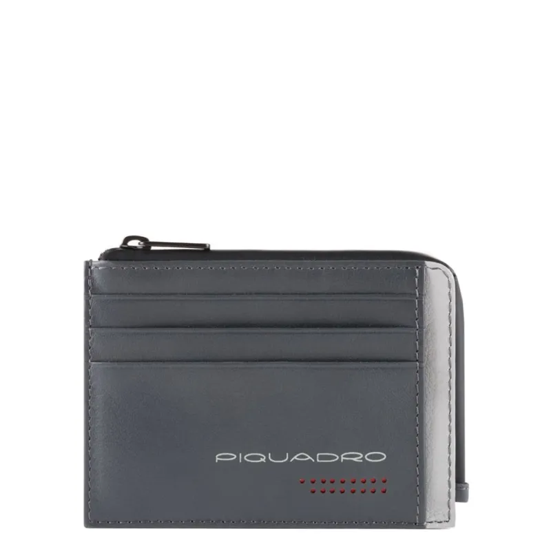 Portamonete e carte di credito Piquadro Urban grigio
