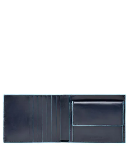 Piquadro leather wallets blue