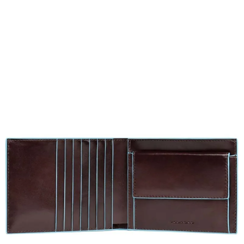 Piquadro leather wallets dark brown