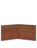 Men's wallet with removable document facility Black Square brown