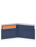 Men's wallet with removable document facility Urban blue-grey