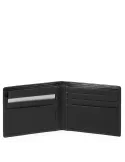 Piquadro urban Men's wallet with removable document facility black
