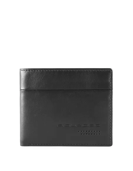 Piquadro urban Men's wallet with removable document facility black