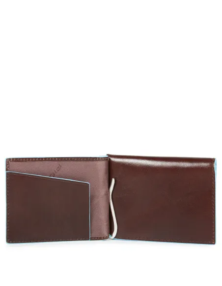 Piquadro Blue Square Geldklammer mit Kreditkartenhalter blau