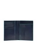 Piquadro Blue Square vertical wallet blue