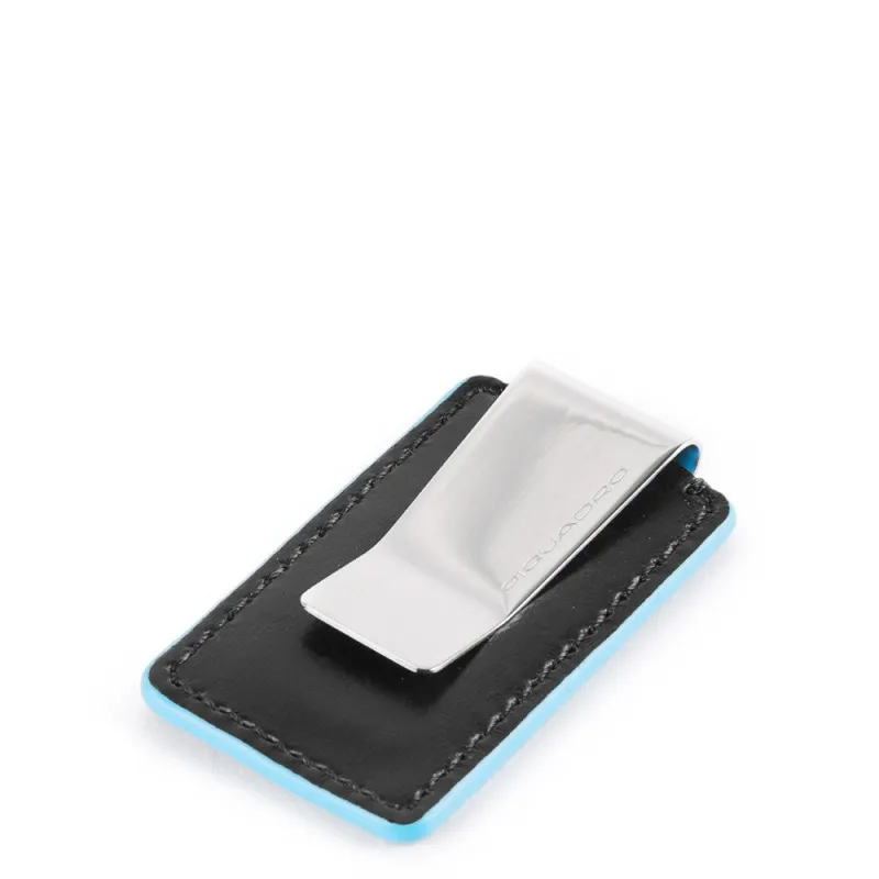 Money-clip Blue Square black
