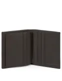 Piccolo portafogli Piquadro Black Square marrone scuro