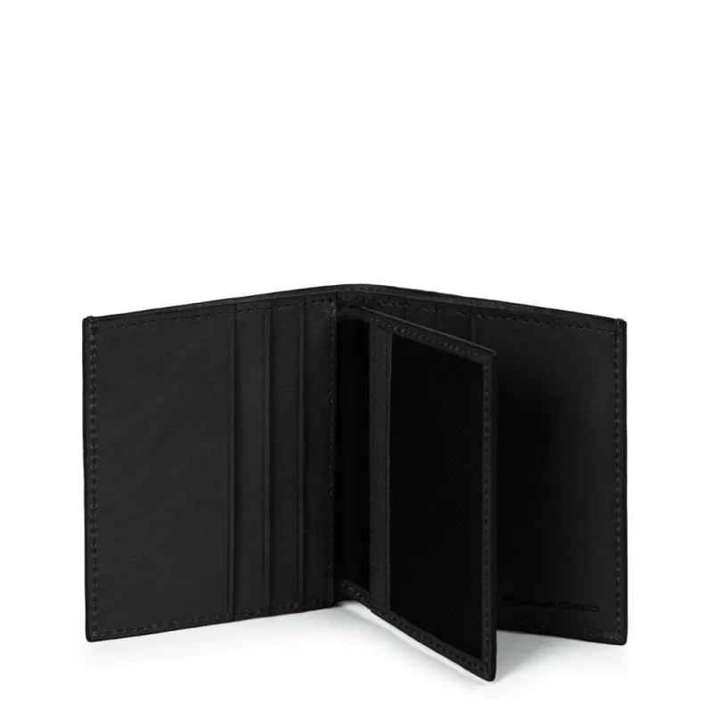 Piccolo portafogli Piquadro Black Square nero