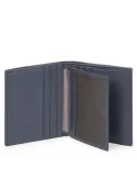 Piquadro P16 Kleine Brieftasche für Männer mit Kreditkartenfächern blau